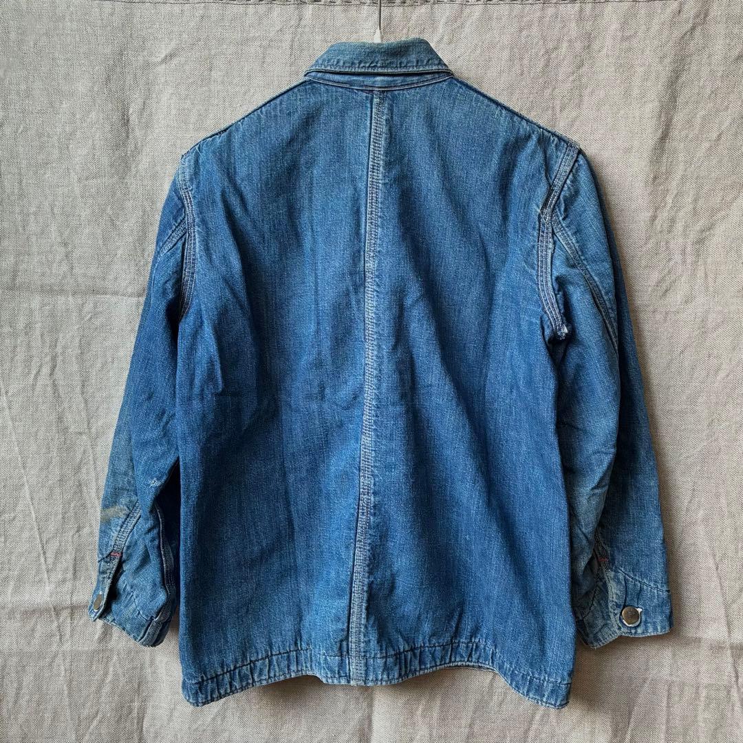 50s Aldens ヴィンテージ デニム カバーオール ブランケット付
