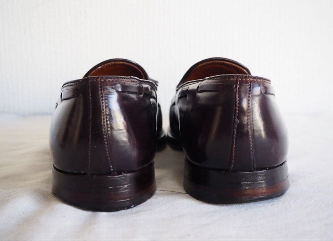靴 Alden 563 Burgundy Cordvan tassel Loafer