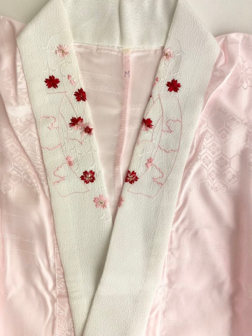 【在庫一掃セール！43枚セット】刺繍半衿付き　長襦袢　振袖用　E