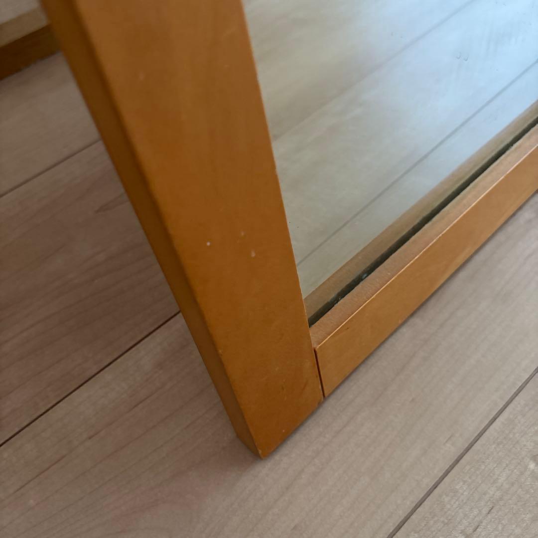7/2まで出品【無印良品】姿見鏡　420×36×1.540mm（折り畳み時）