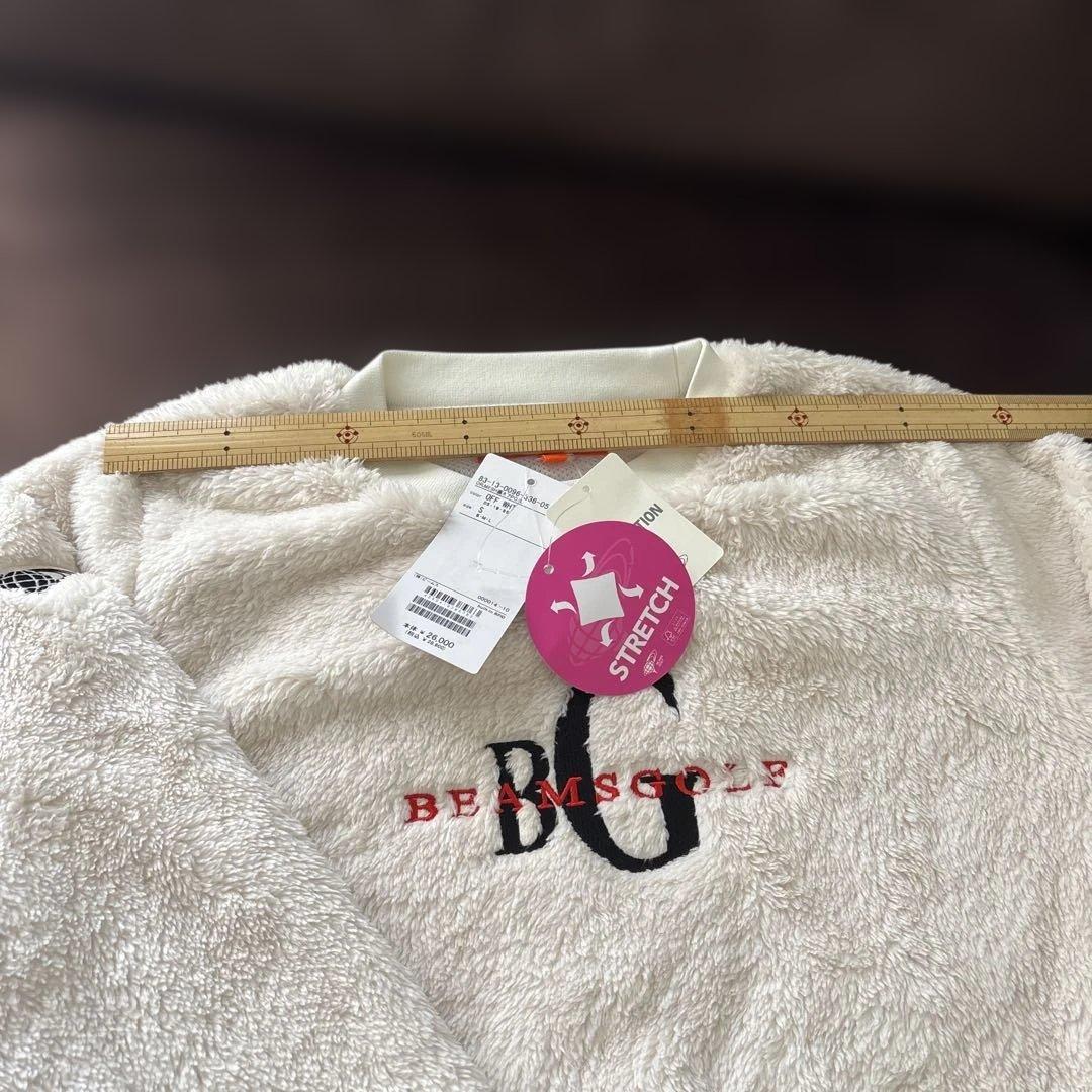 新品Beamsゴルフ　レディースS 白いボアトップ