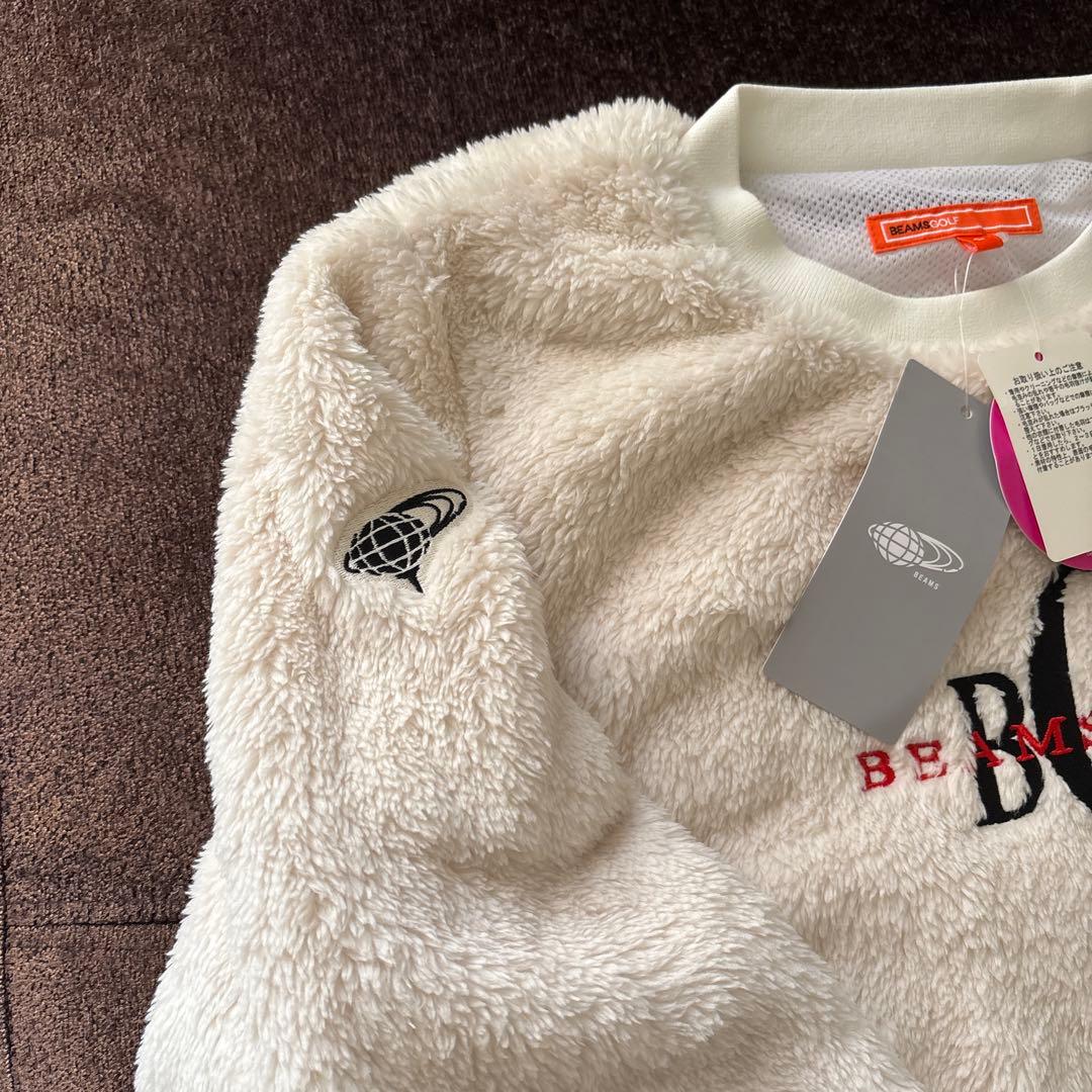 新品Beamsゴルフ　レディースS 白いボアトップ