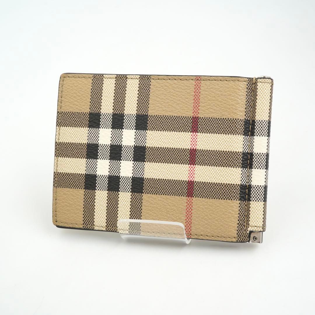 ✨未使用に近い✨　Burberry バーバリー　マネークリップ　ノバチェック