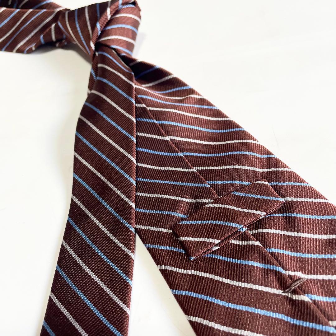 アンジェロフスコ セッテピエゲ ネクタイ シルク100 美品