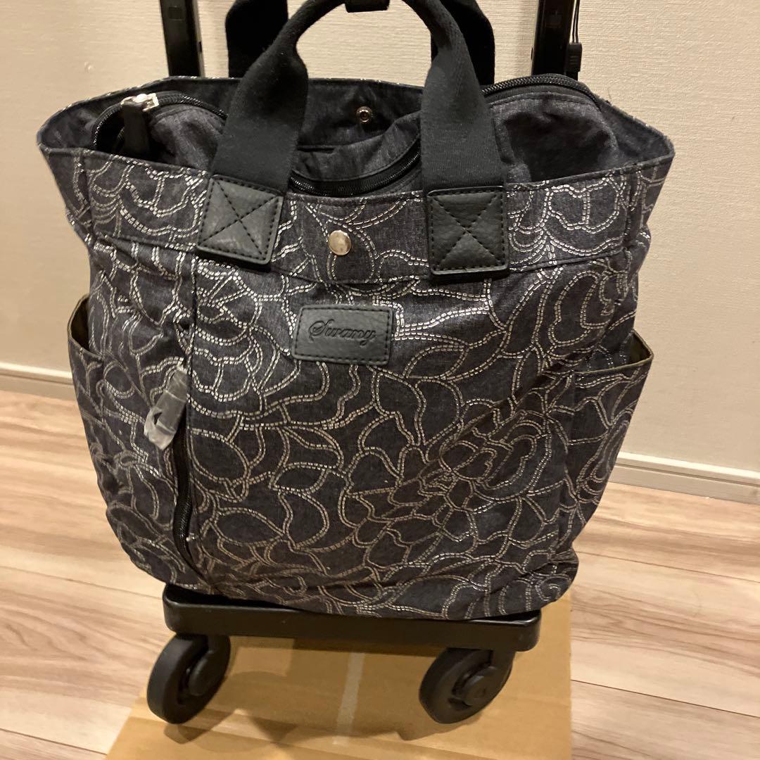希少 SWANY スワニー キャリーバッグ ショッピングカート ペイズリー柄