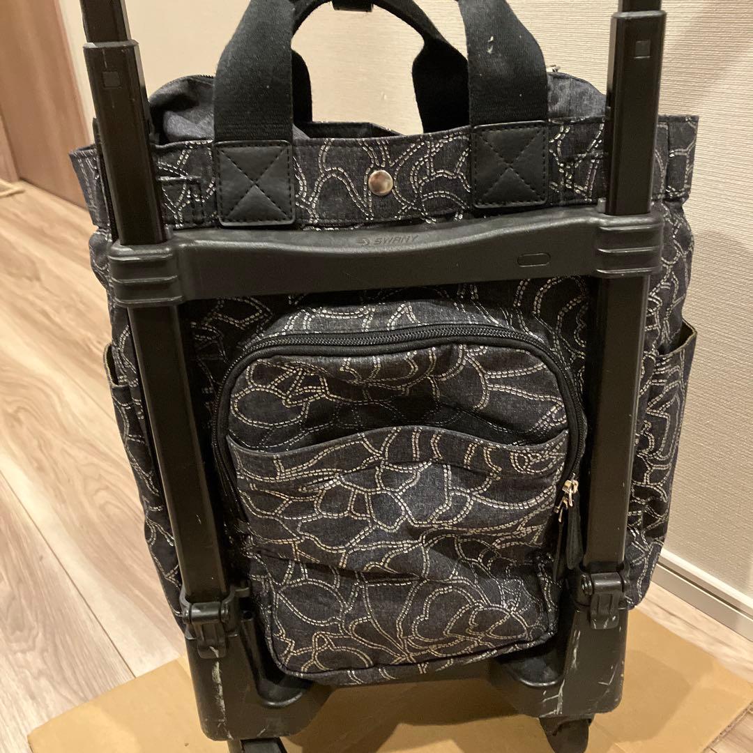 希少 SWANY スワニー キャリーバッグ ショッピングカート ペイズリー柄