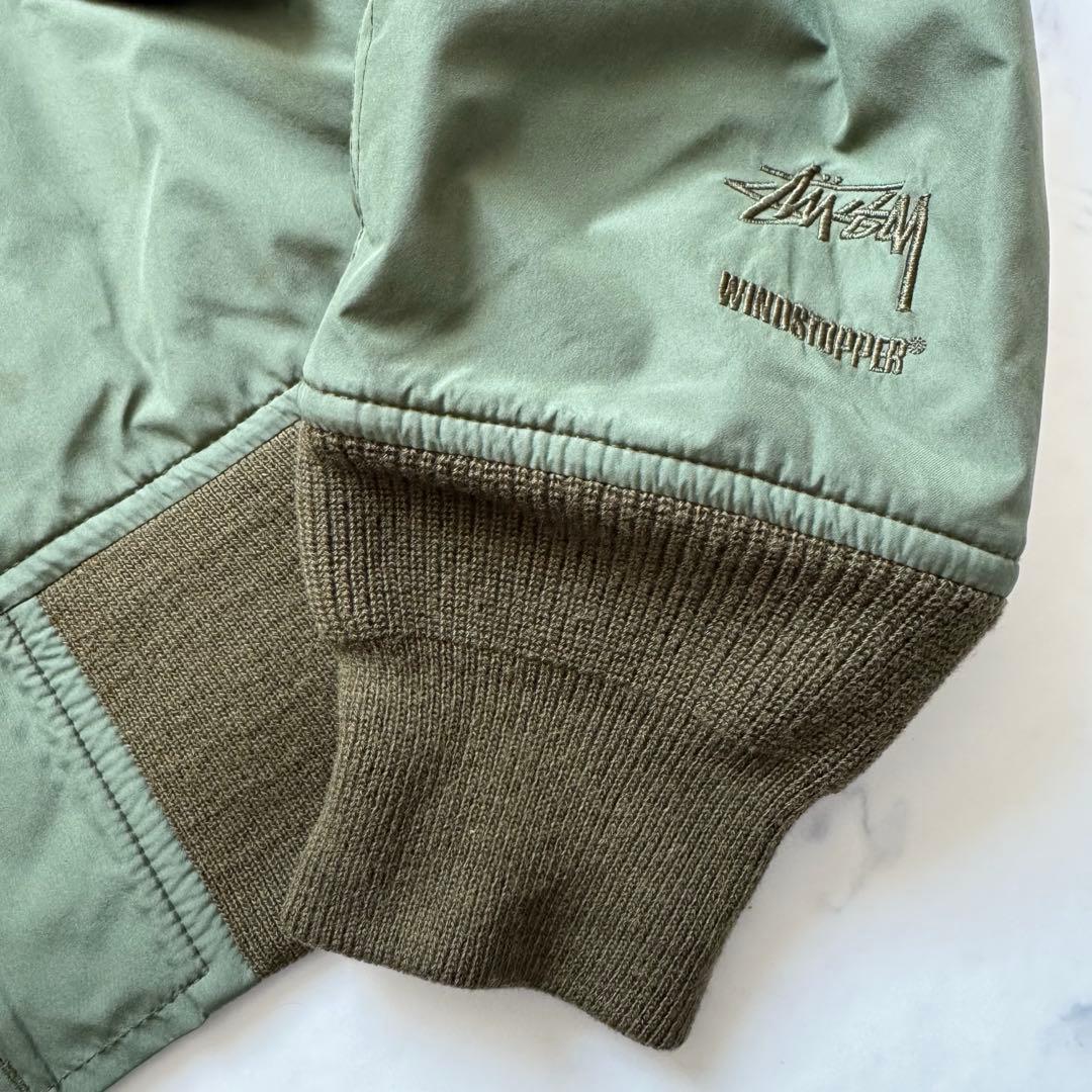 n35【STUSSY】MA-1 フライトジャケット ウィンドストッパー
