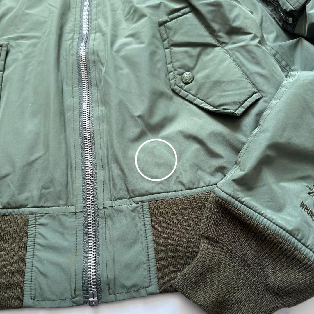 n35【STUSSY】MA-1 フライトジャケット ウィンドストッパー