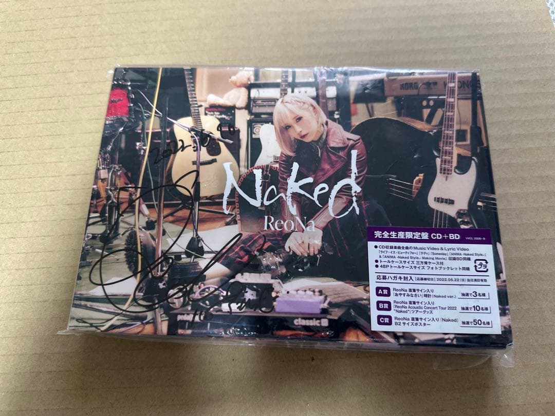 Naked ReoNaサイン入り CD + BD