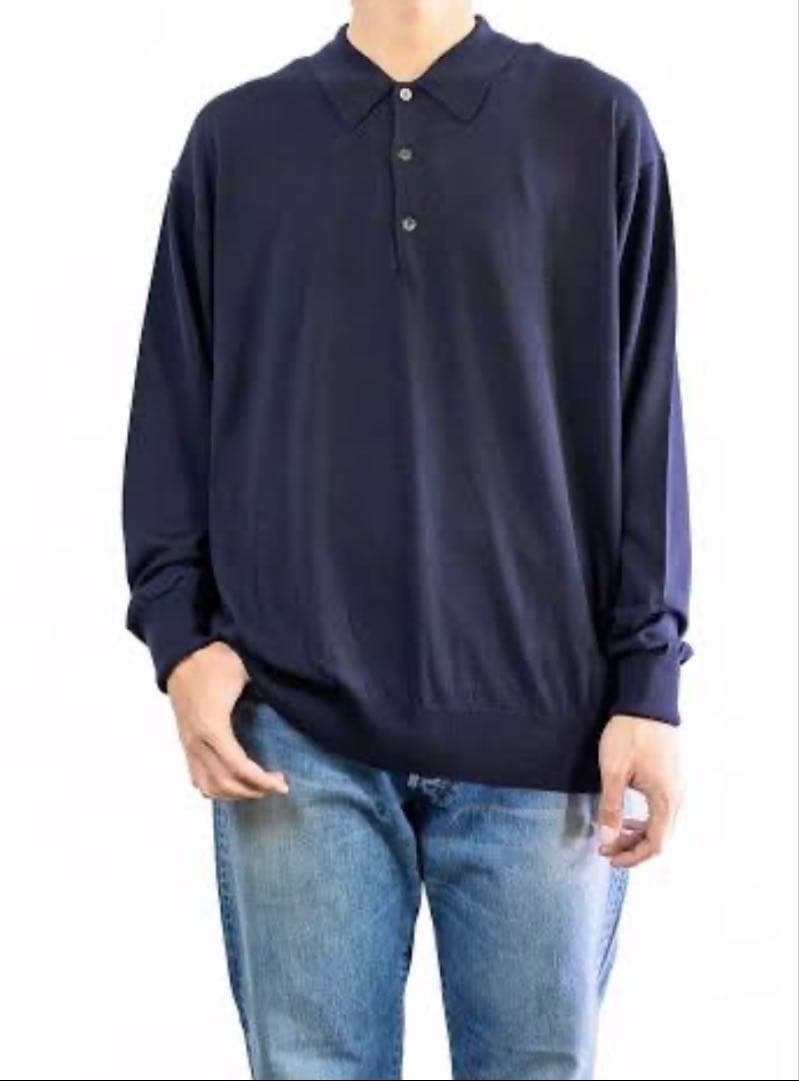 アプレッセ | Cotton Knit L/S Polo | 1