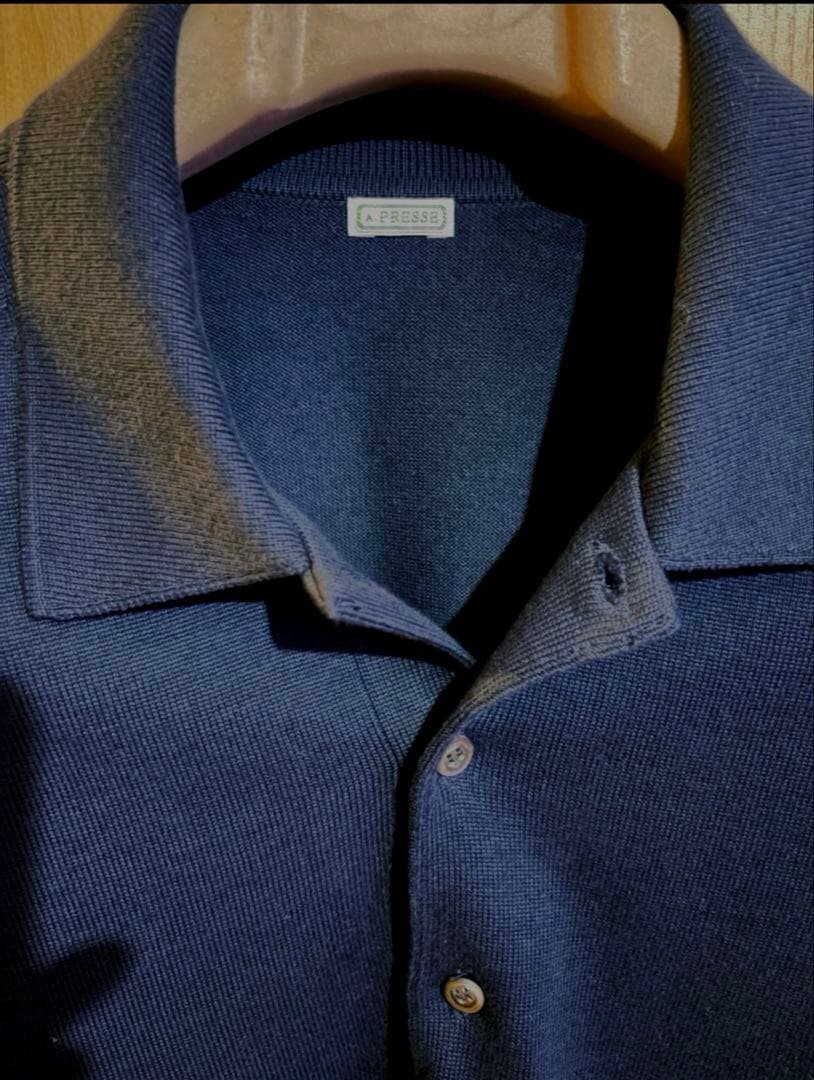 アプレッセ | Cotton Knit L/S Polo | 1