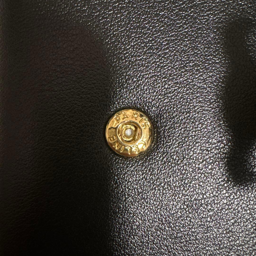 CELINE ブラック 三つ折り財布