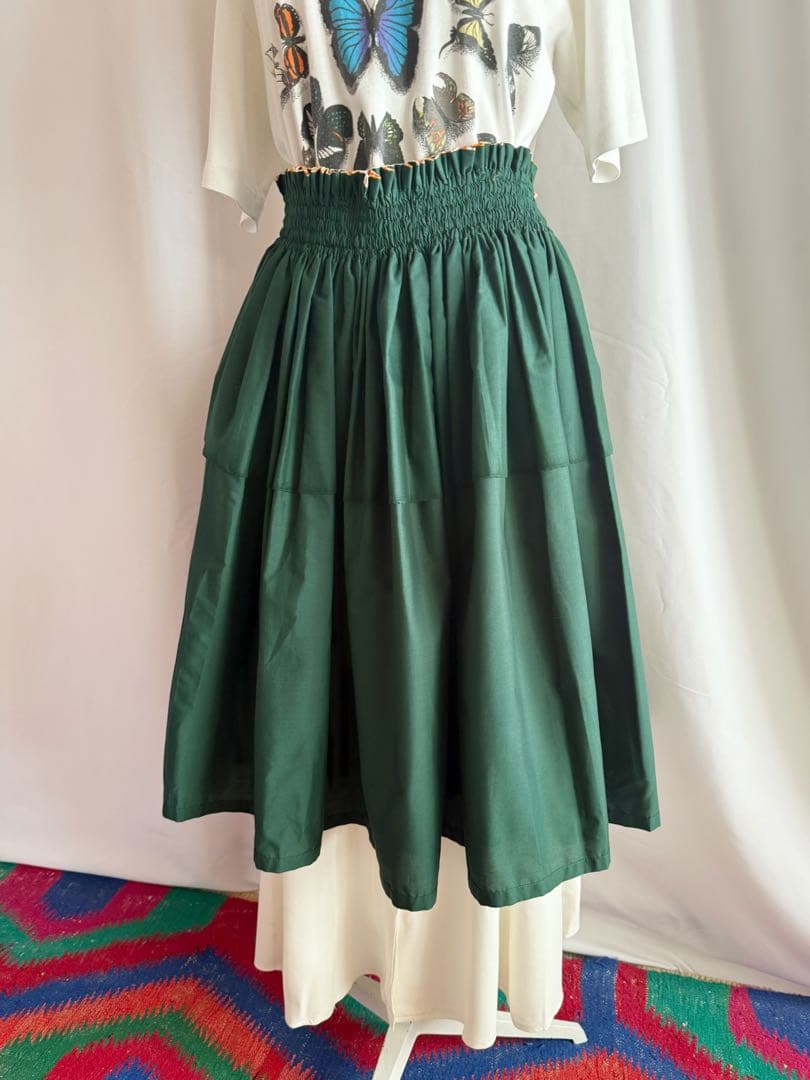 古着 ビンテージ ハワイアン ハンドメイド アロハ スカート 美品 希少