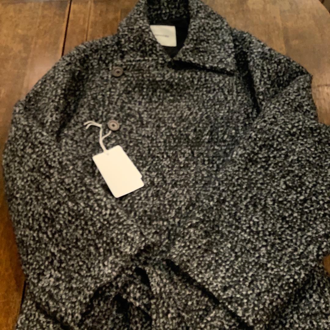 ⭐️新品⭐️tageechita ミックスカラーブークレウール ラペルロングコートM