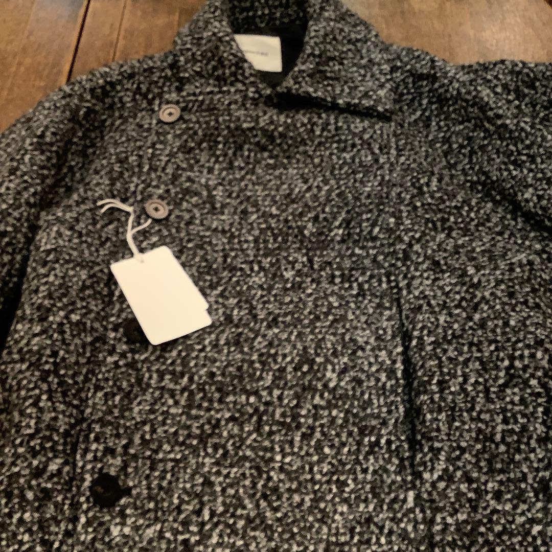 ⭐️新品⭐️tageechita ミックスカラーブークレウール ラペルロングコートM