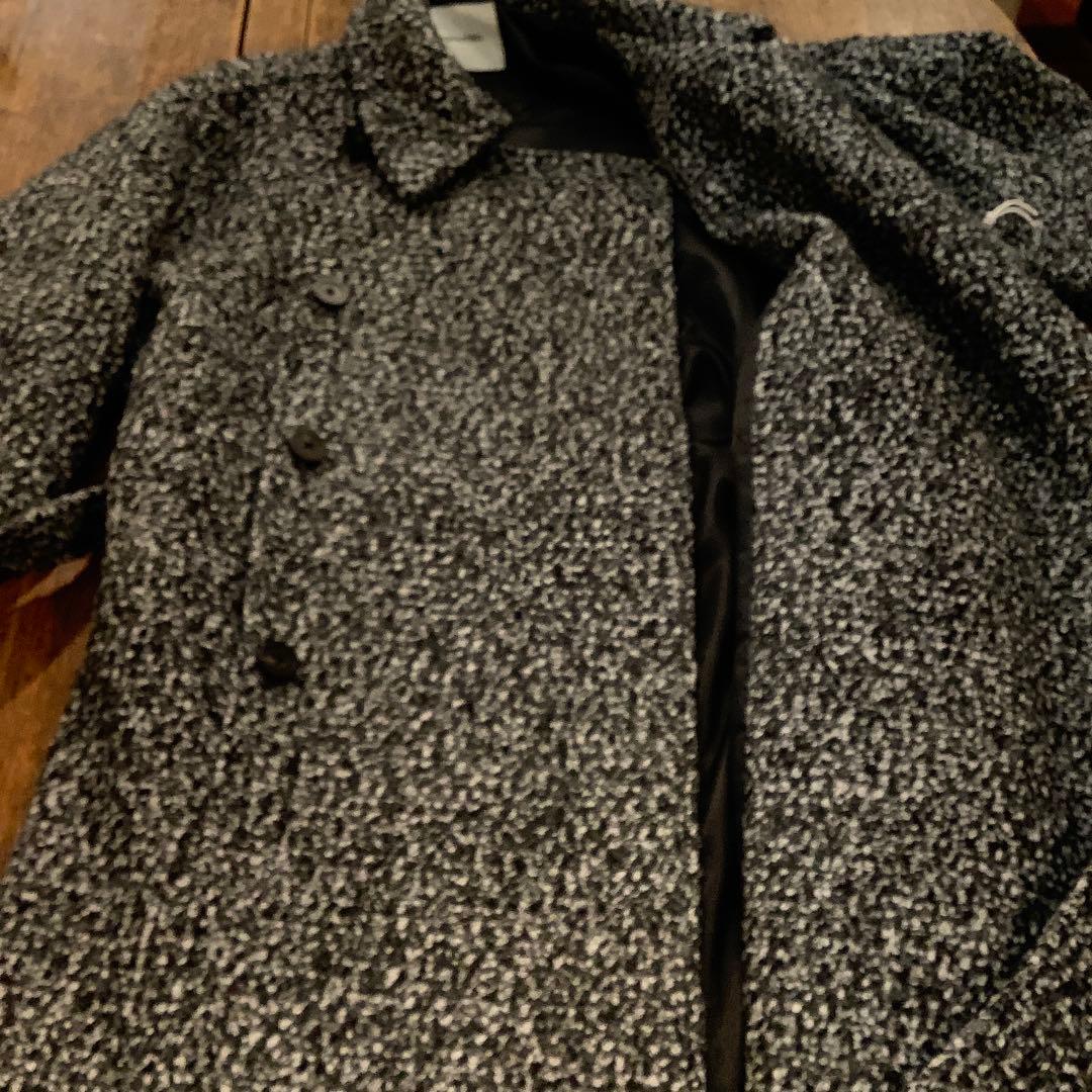 ⭐️新品⭐️tageechita ミックスカラーブークレウール ラペルロングコートM