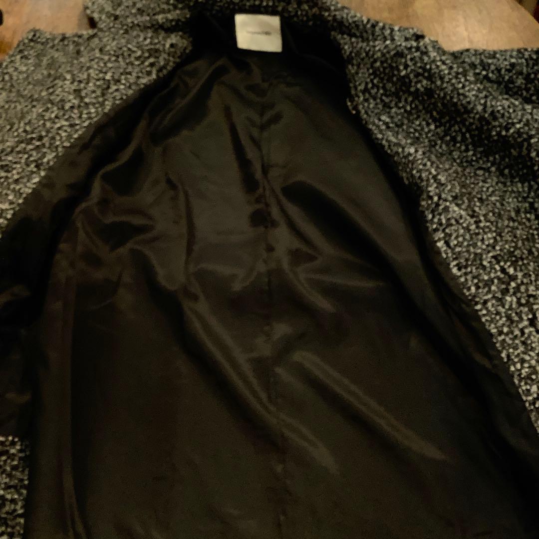 ⭐️新品⭐️tageechita ミックスカラーブークレウール ラペルロングコートM