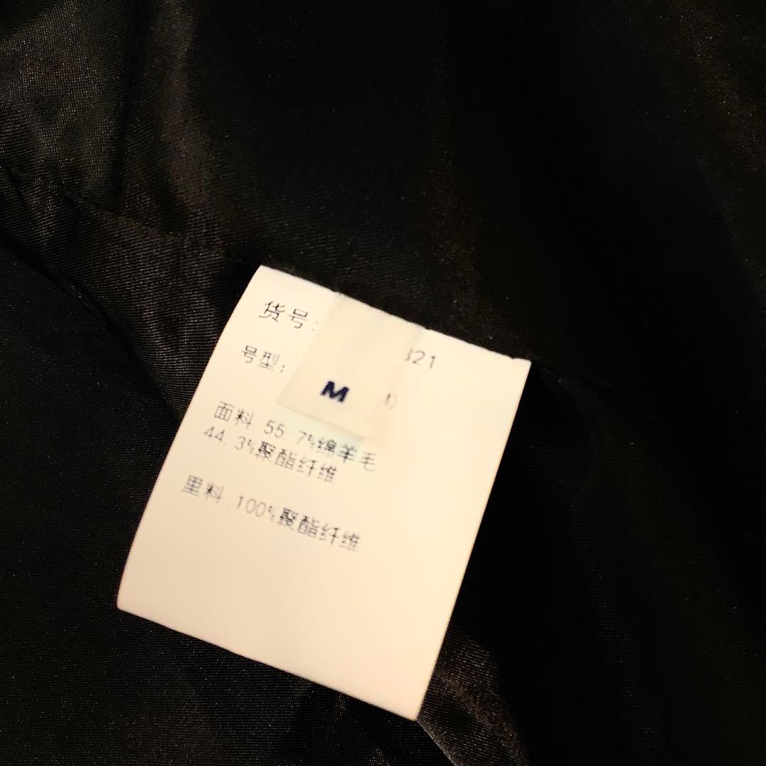 ⭐️新品⭐️tageechita ミックスカラーブークレウール ラペルロングコートM