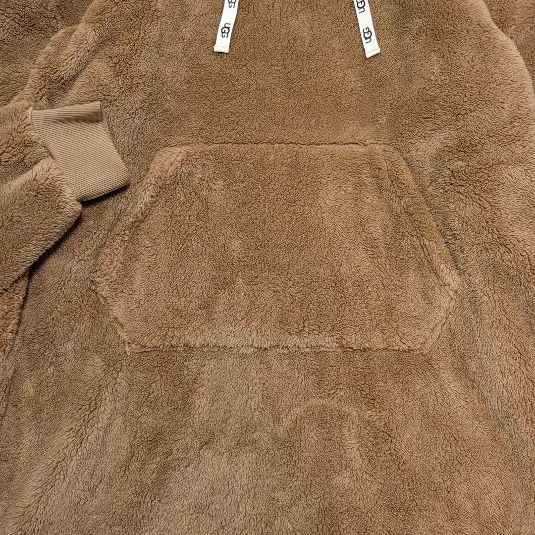 新品タグ付きUGG ボア モコモコ フード付き ワンピース キャメル 大きい L