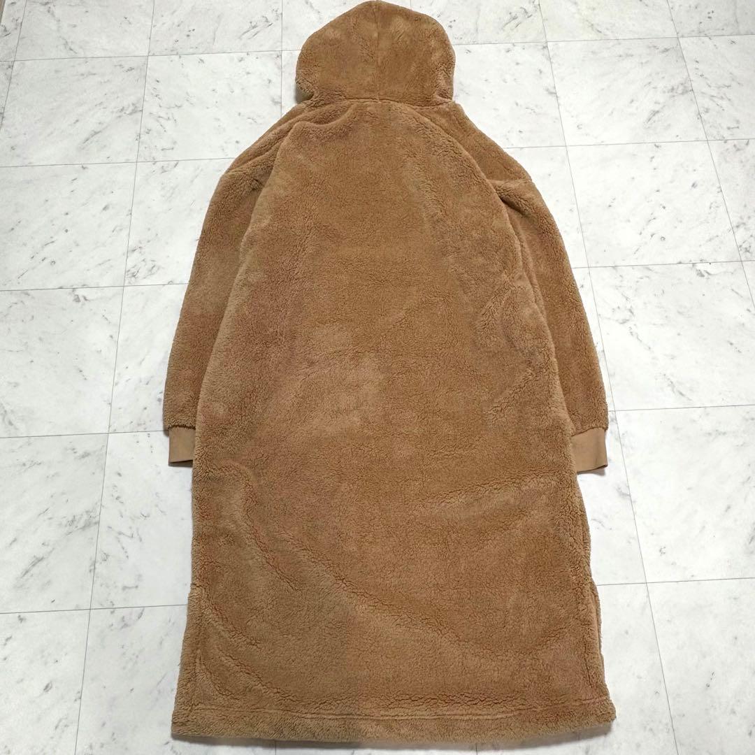 新品タグ付きUGG ボア モコモコ フード付き ワンピース キャメル 大きい L