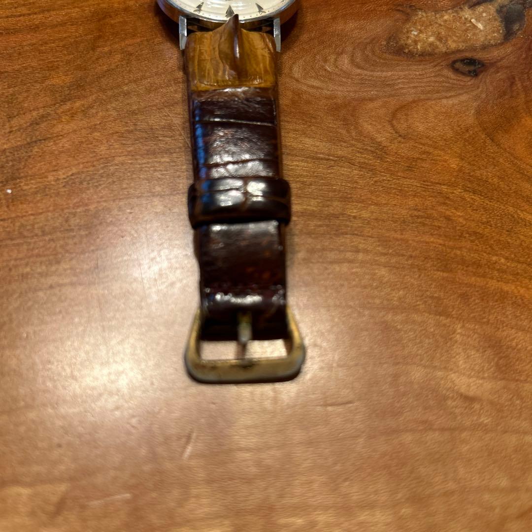 あ*ー様 CYMA 手巻き時計 シルバー/ブラウン