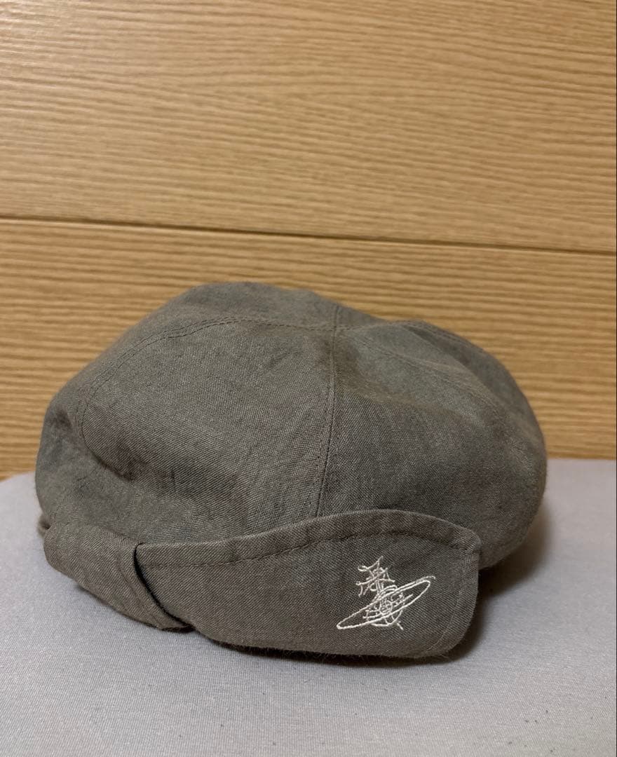 Vivienne Westwood 日本製オーヴ刺繍リネン製キャスケット