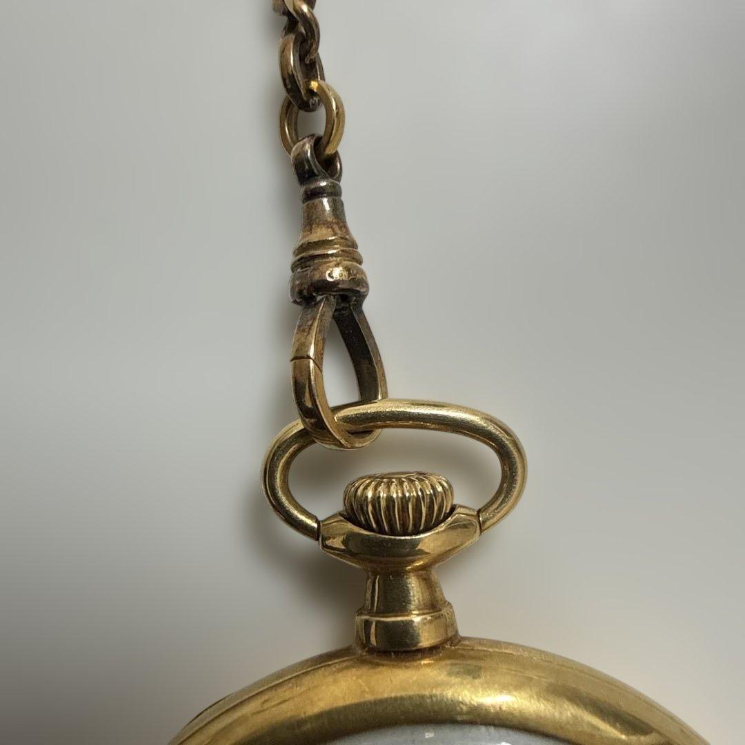 ゴールドトーン 懐中時計　ジャンク品