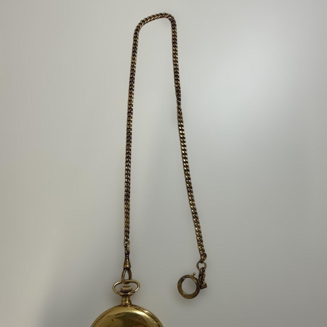 ゴールドトーン 懐中時計　ジャンク品