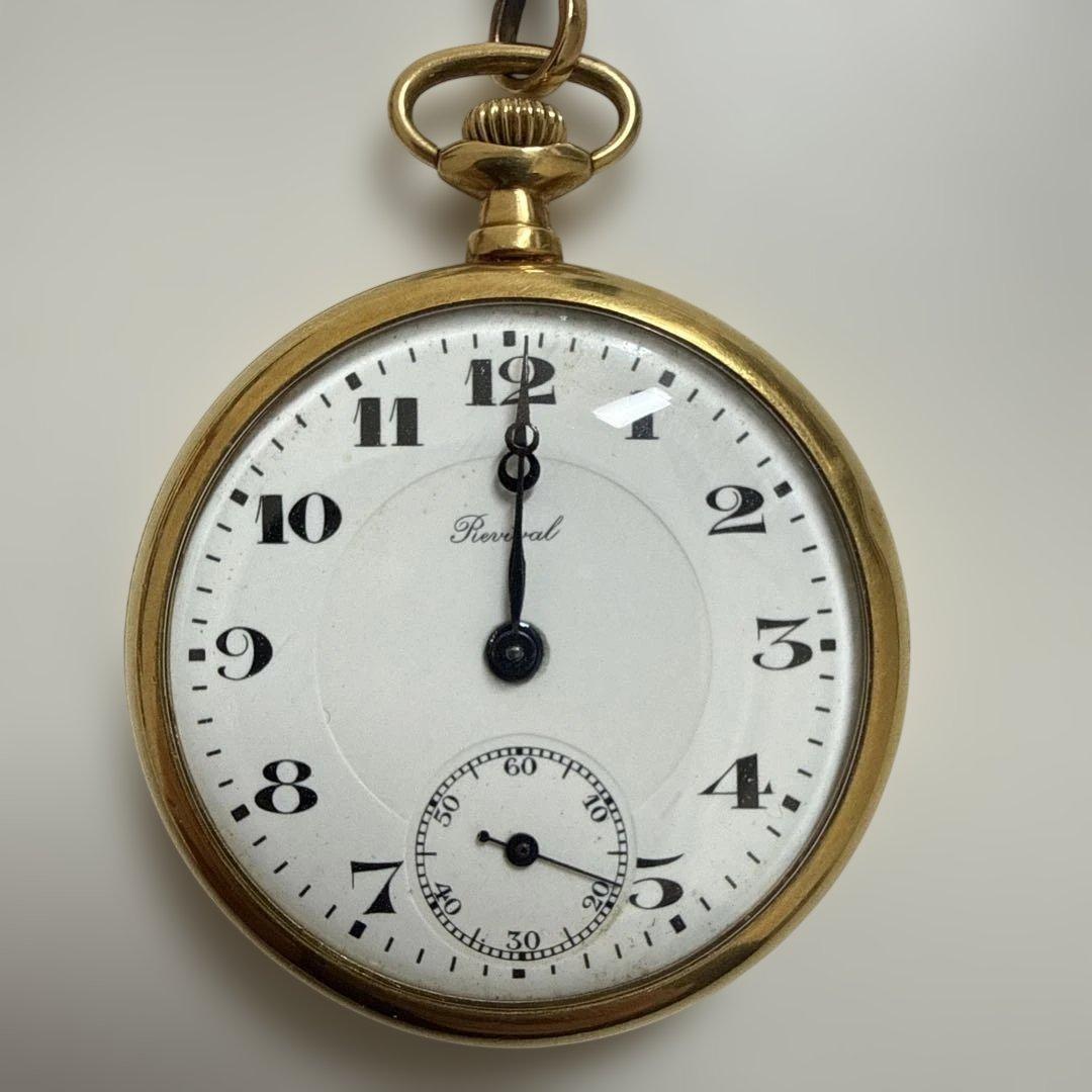 ゴールドトーン 懐中時計　ジャンク品