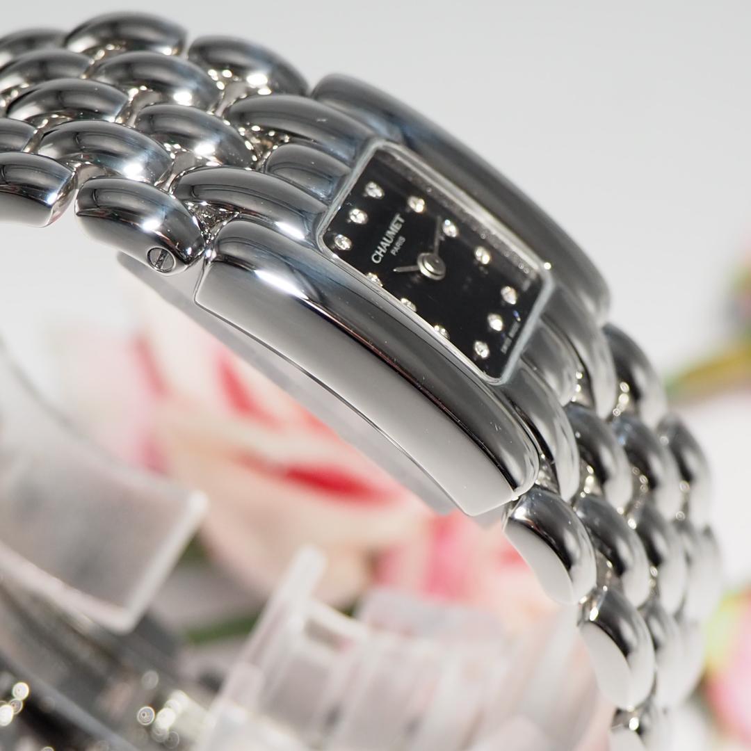 新同品 ショーメ CHAUMET ケイシス 12Pダイヤ 腕時計 H493