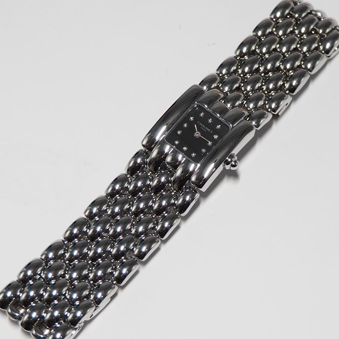 新同品 ショーメ CHAUMET ケイシス 12Pダイヤ 腕時計 H493