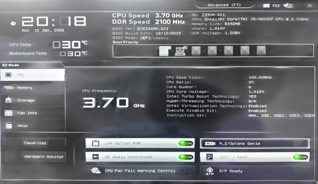 ゲーミングPC i5-9600KF 8Gb GTX-970 訳アリ