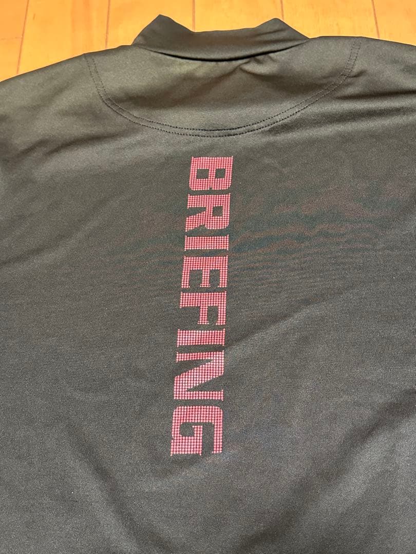 ブリーフィングBRIEFING☆ツアー定番ハイネックTシャツ☆黒☆L☆