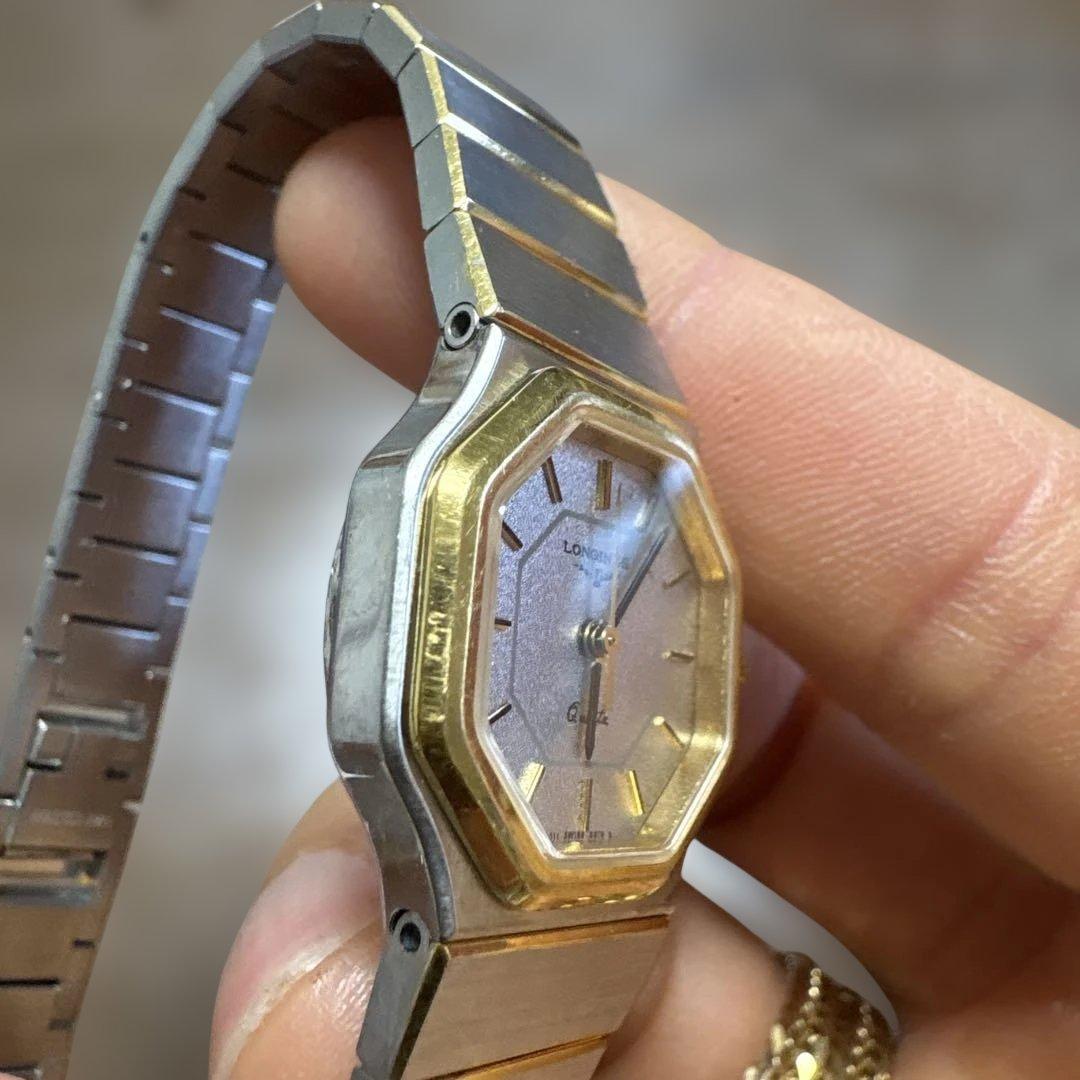LONGINES 腕時計 シルバー/ゴールド オクタゴン