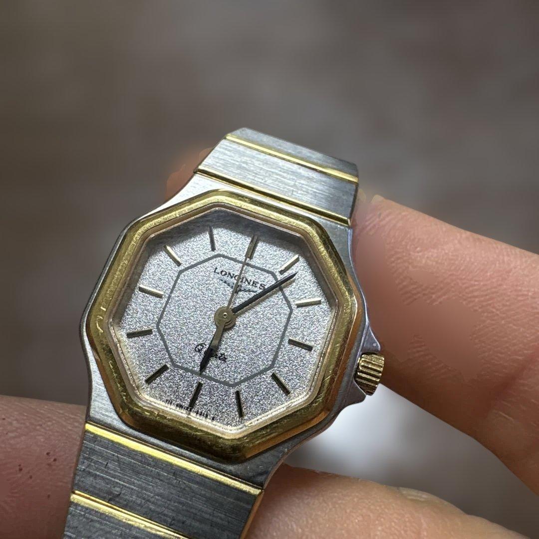 LONGINES 腕時計 シルバー/ゴールド オクタゴン