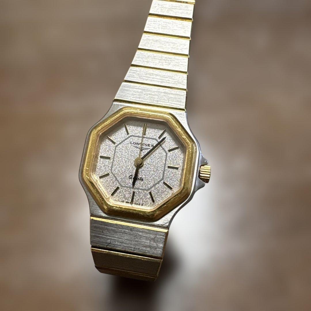 LONGINES 腕時計 シルバー/ゴールド オクタゴン
