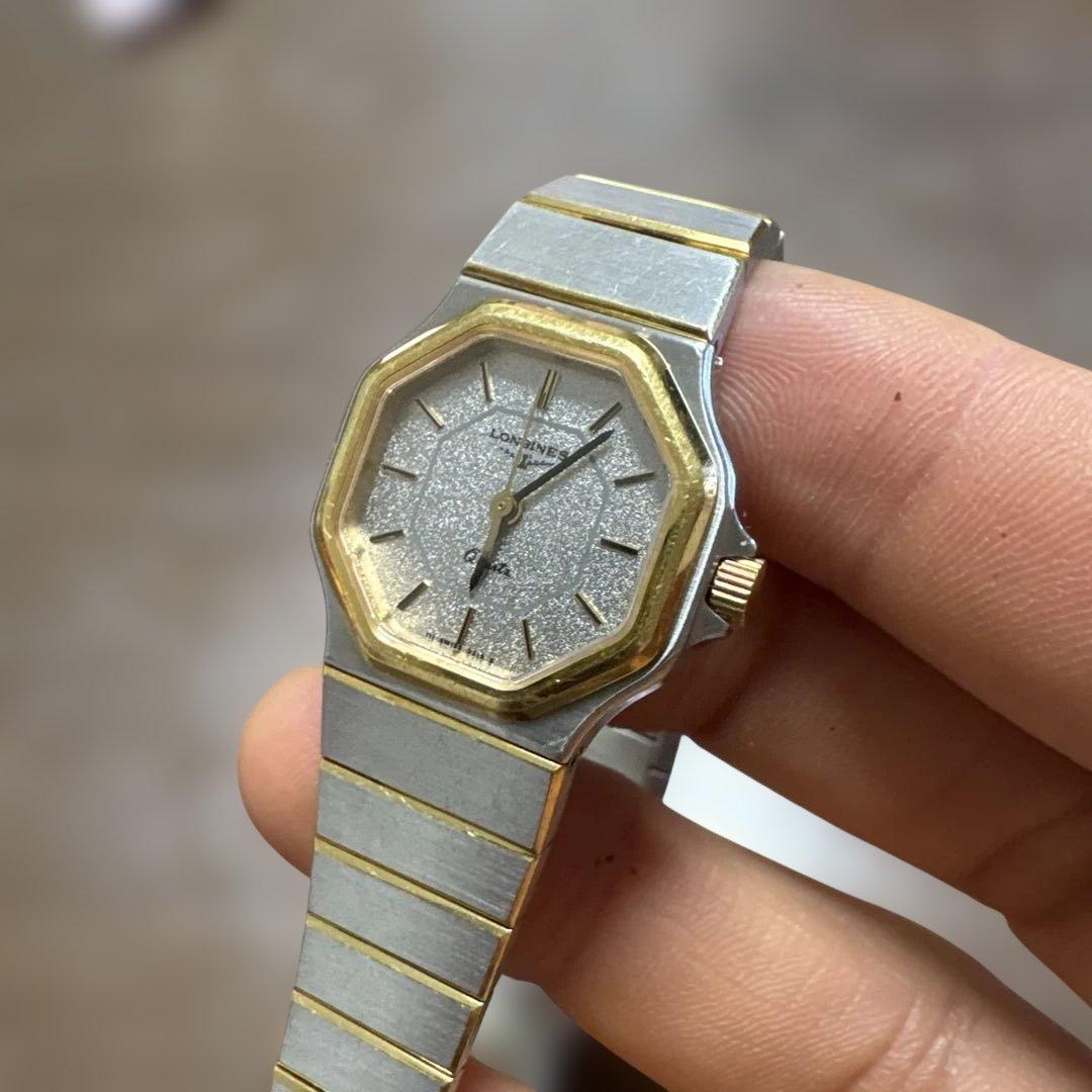 LONGINES 腕時計 シルバー/ゴールド オクタゴン