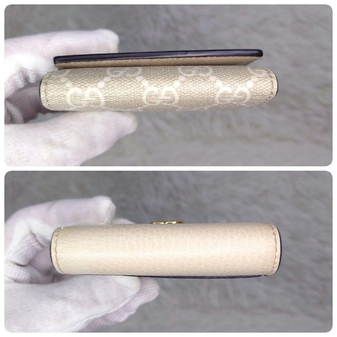 【美品】グッチ キーケース 6連 GGスプリーム GGマーモント レザー PVC