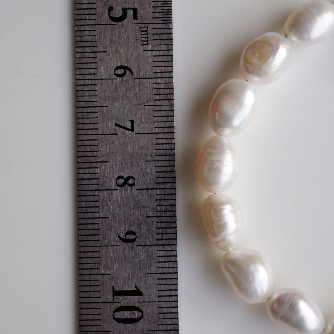 【meow】天然淡水パールのマンテルブレスレット