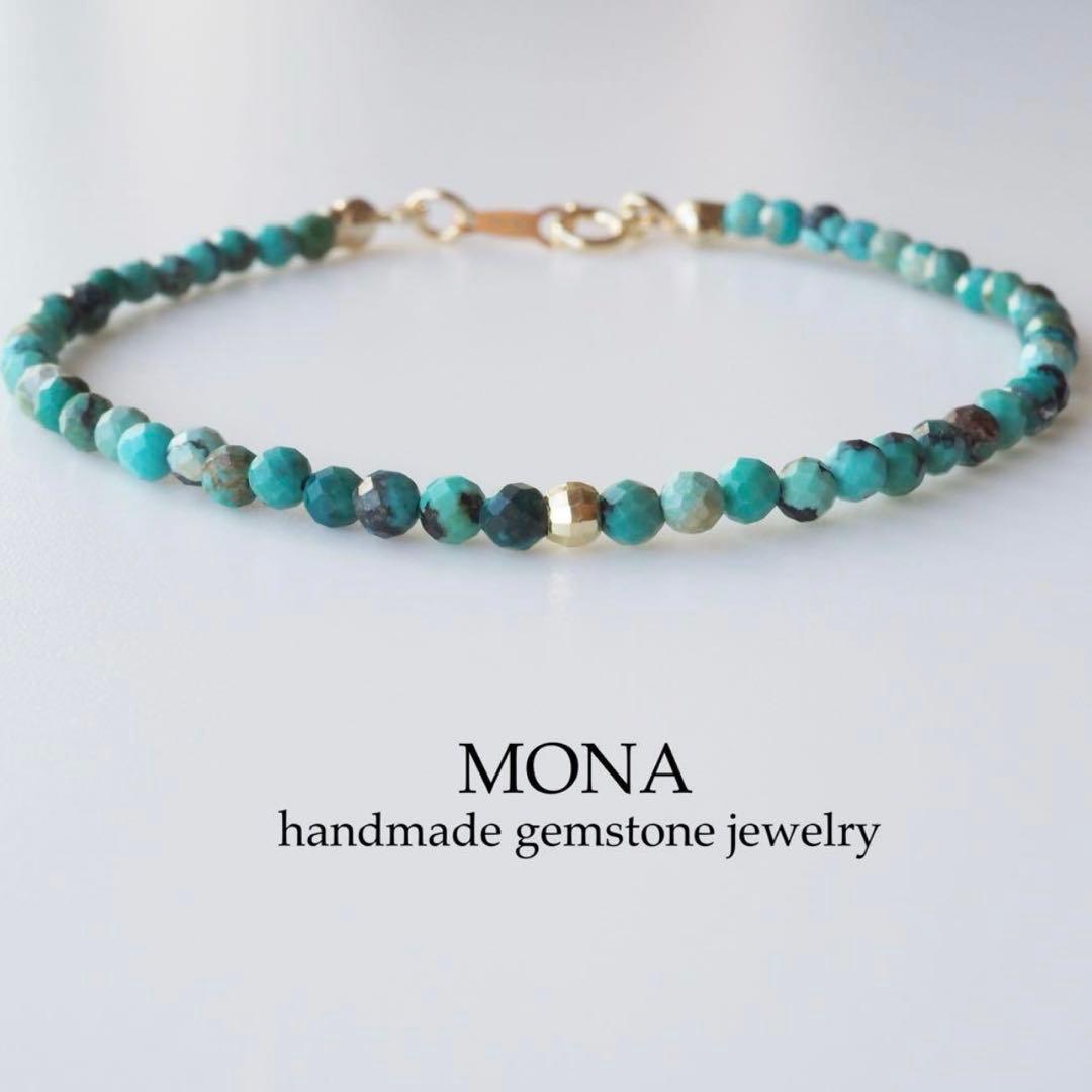 【meow】天然淡水パールのマンテルブレスレット