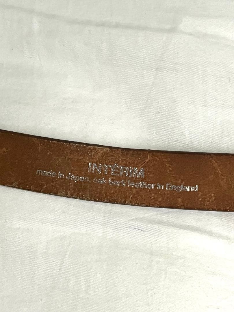 INTERIM インテリム　オークバークレザーベルト　25mm