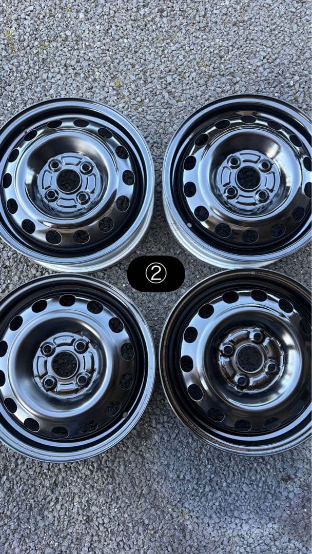 ② 14インチ スチールホイール 4枚セット