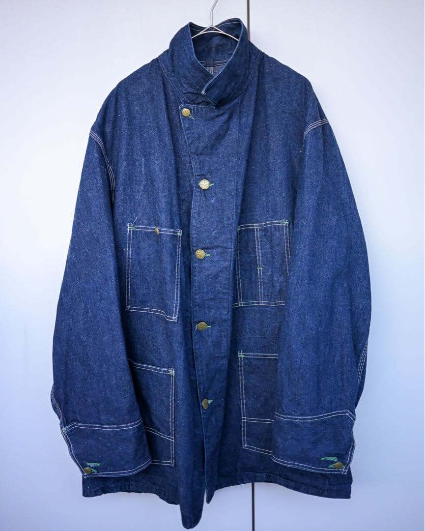【極上ミント】50s OSHKOSH デニムカバーオール 濃紺 ビッグサイズ