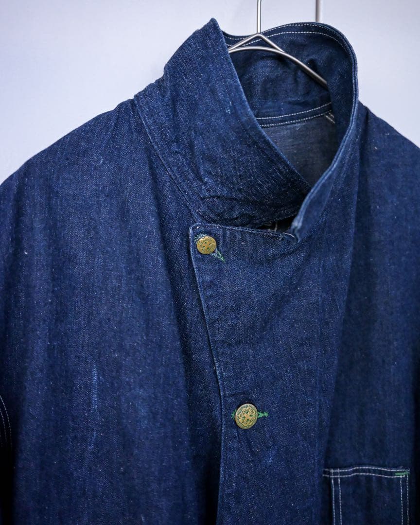 【極上ミント】50s OSHKOSH デニムカバーオール 濃紺 ビッグサイズ