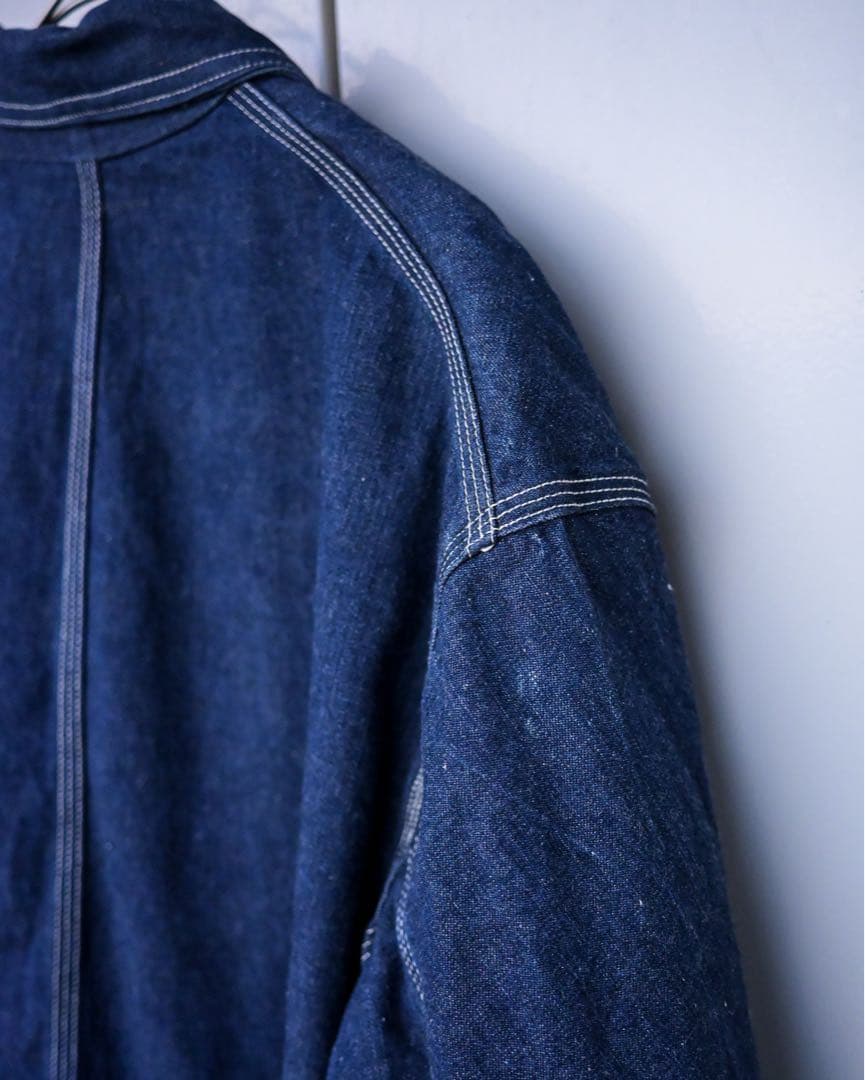 【極上ミント】50s OSHKOSH デニムカバーオール 濃紺 ビッグサイズ