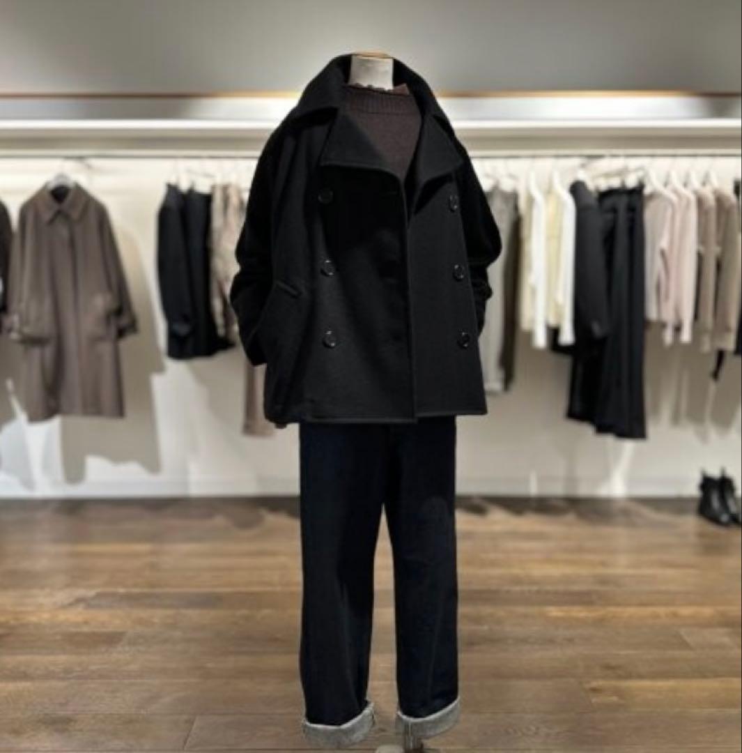 24AW MHL. メルトン ピーコート