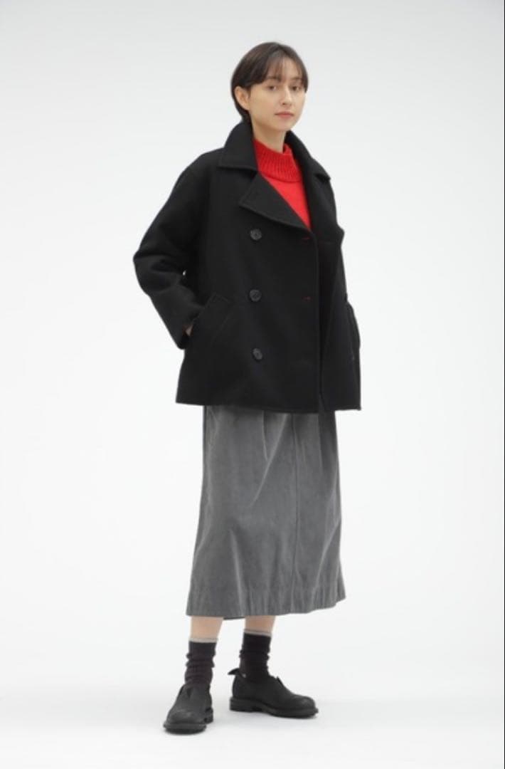 24AW MHL. メルトン ピーコート