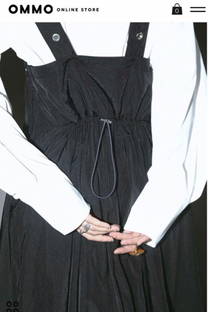 OMMO オーエムエムオー 完売品 バルーンワンピース黒 38