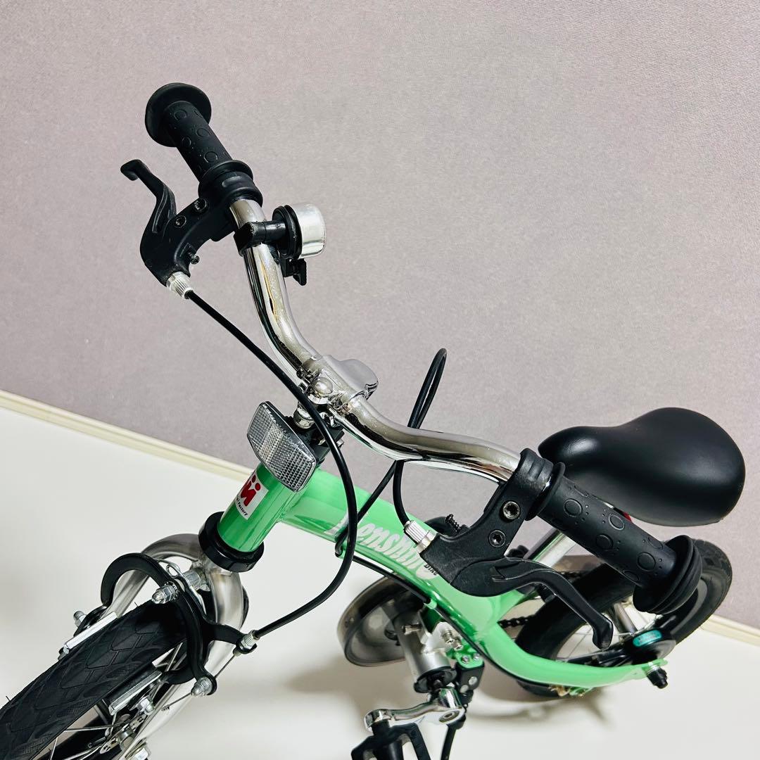 【ほぼ未使用】へんしんバイク2 エメラルドグリーン 緑 自転車 ストライダー