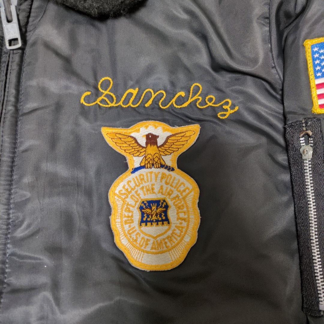 70s USA製 ティンバーキング B-15 フライトジャケット 刺繍 ワッペン